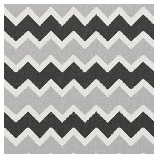 Black Gray Zickzack Zigzag Muster Stoff (Nahaufnahme)