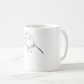 Black Great Dane Hund Kaffeetasse (VorderseiteRechts)