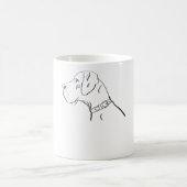 Black Great Dane Hund Kaffeetasse (Mittel)