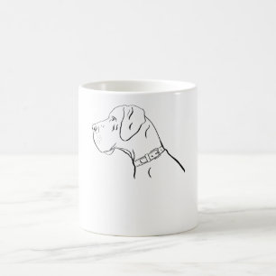 Black Great Dane Hund Kaffeetasse