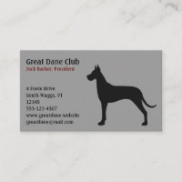 Black Great Dane Silhouette