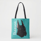 Black Great Dane Tasche (Vorderseite)
