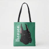 Black Great Dane Tasche (Vorderseite)