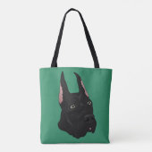 Black Great Dane Tasche (Rückseite)