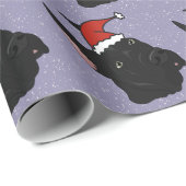 Black Great Dane Weihnachten Geschenkpapier (Rolleneckpunkt)