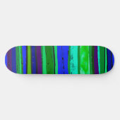 Black, green and blue stripes skateboard (Horizontal)