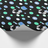 Black Green Blue Elephants Holloons Geschenk W Geschenkpapier (Ecke)