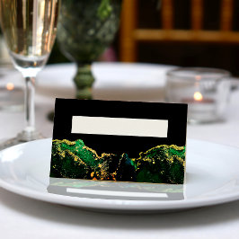 Black Green Bronze Gold Wedding Platzkarte