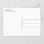 Black Green Buffalo Lumberjack Kariert & Schneeflo Postkarte (Rückseite)