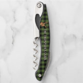 Black Green Cool Buffalo Lumberjack Kariertes Must Kellnermesser (Vorderseite)