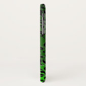 BLACK GREEN DAMASK EMERALD GEM MONOGRAM Case-Mate iPhone HÜLLE (Hinten/Links)
