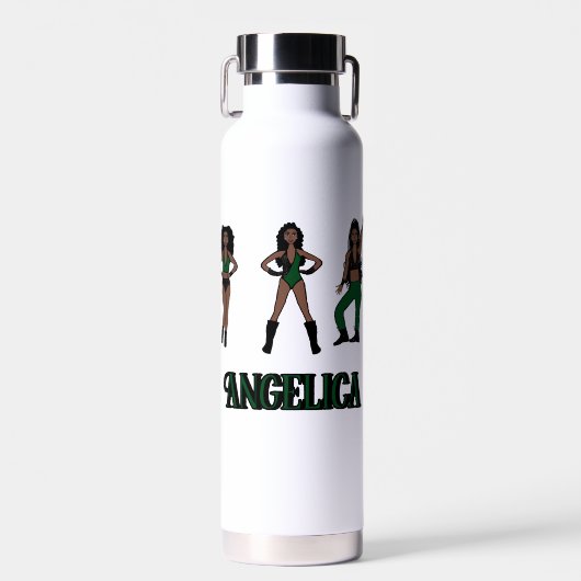 Black Green Dancer #1 Trinkflasche (Vorne)