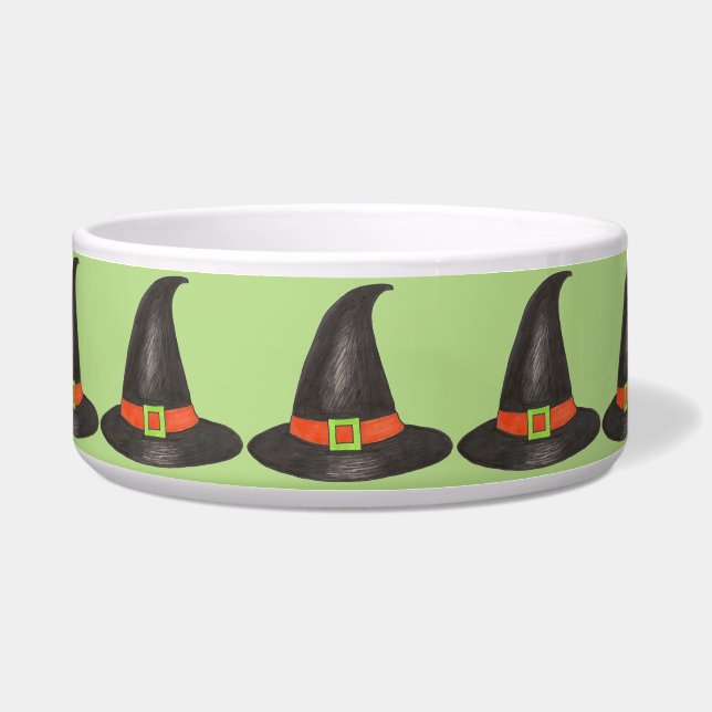Black Green Hexenhut Halloween Costume Party Napf (Vorderseite)
