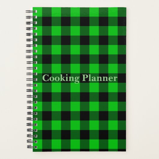 Black Green Karo Cooking Plane Planer (Vorderseite)