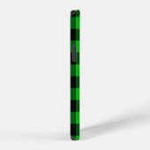Black Green Karo iPhone Hülle (Rechte Seite)