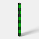 Black Green Karo iPhone Hülle (Linke Seite)