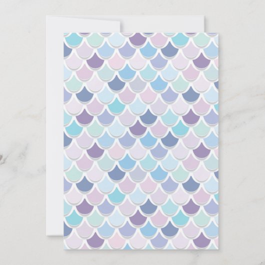 Black Green Mermaid Schwanz Geburtstag Einladungen (Rückseite)