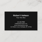 Black Green Modern Lawn Care Landscaping Visitenkarte (Rückseite)