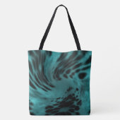Black Green n Blue Shoulder Tote Tasche (Rückseite)