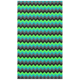 Black Green Ombre Chevrons Large Tableclout Tischdecke