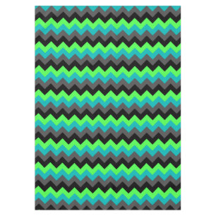 Black Green Ombre Chevrons Medium Tableclout Tischdecke