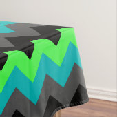 Black Green Ombre Chevrons Medium Tableclout Tischdecke (Beispiel)