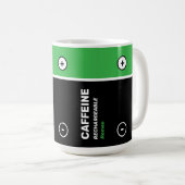 Black Green Personalisiert Coffee Recharable Tasse (VorderseiteRechts)