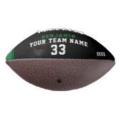 Black Green Player Name Number Team 2 Photo Football (Gedreht 270)