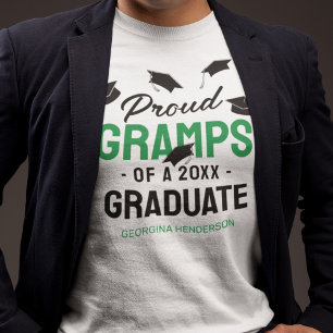 Black Green Proud Gramps 2025 Absolvent T-Shirt