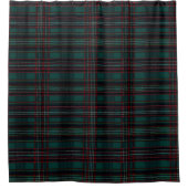 Black Green Red Tartan Scottish Kariert Pattern Sh Duschvorhang (Vorderseite)