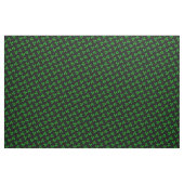 Black & Green St Patrick's Day Kleeblatt Muster Stoff (Yard (91,4 cm))