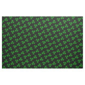 Black & Green St Patrick's Day Kleeblatt Muster Stoff (Fat Quarter (45,7 x 55,9 cm))