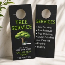 Black Green Tree Service Professional