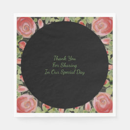 Black Green und Burgund Serviette