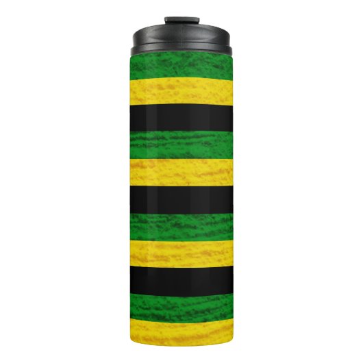BLACK GREEN YELLOW. SAMER BRASIL THERMOSBECHER (Vorderseite)
