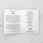 Black Greeneration Festival of Life Funeral Progra Programm (Innenseite)