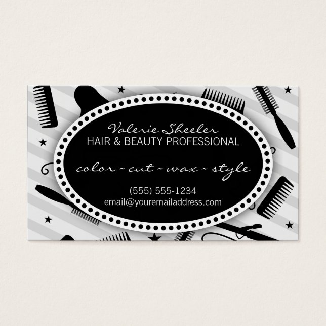 Black & Grey Hair & Beauty Coupon (Vorderseite)