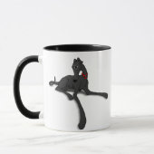 Black Greyhound Art Tasse (Links)