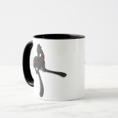 Black Greyhound Art Tasse (Vorderseite Links)