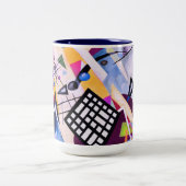 Black Grid, 1922 - Kandinsky Zweifarbige Tasse (Mittel)