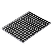Black Grid Notebook Notizblock (Linke Seite)