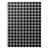 Black Grid Notebook Notizblock (Vorderseite)