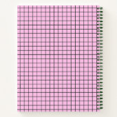Black Grid Uni (Notebook) Notizblock (Rückseite)