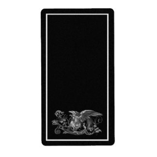 Black Griffin Apothecary Label