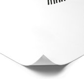 Black Grizzly Bear Animal Line Art Print Poster (Ecke)