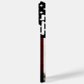 Black Grunge American Flag Case-Mate iPhone Hülle (Rückseite / Links)