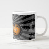 Black Grunge Burst Gitarre Spezielle Tasse (Rechts)