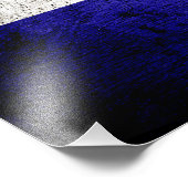 Black Grunge Croatia Fahne Fotodruck (Ecke)