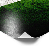 Black Grunge India Flag Fotodruck (Ecke)