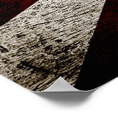 Black Grunge Japan Aufblähung der Sonnenflagge Poster (Ecke)